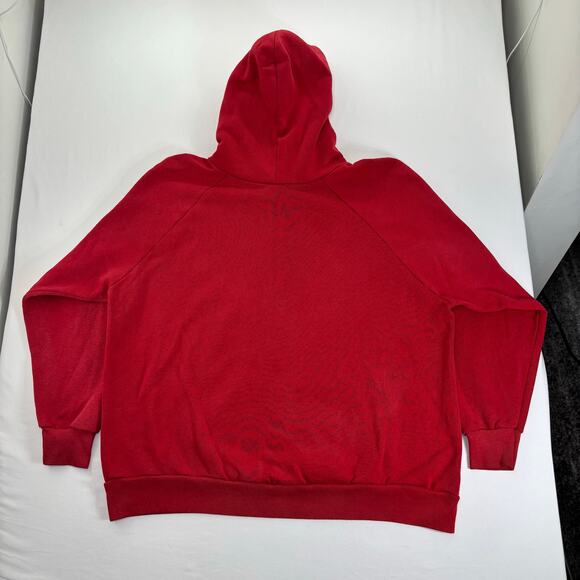 Vintage 80s Wisconsin Badgers Hoodie Mens Large University of Madison Sweatshirt - Picture 7 of 10